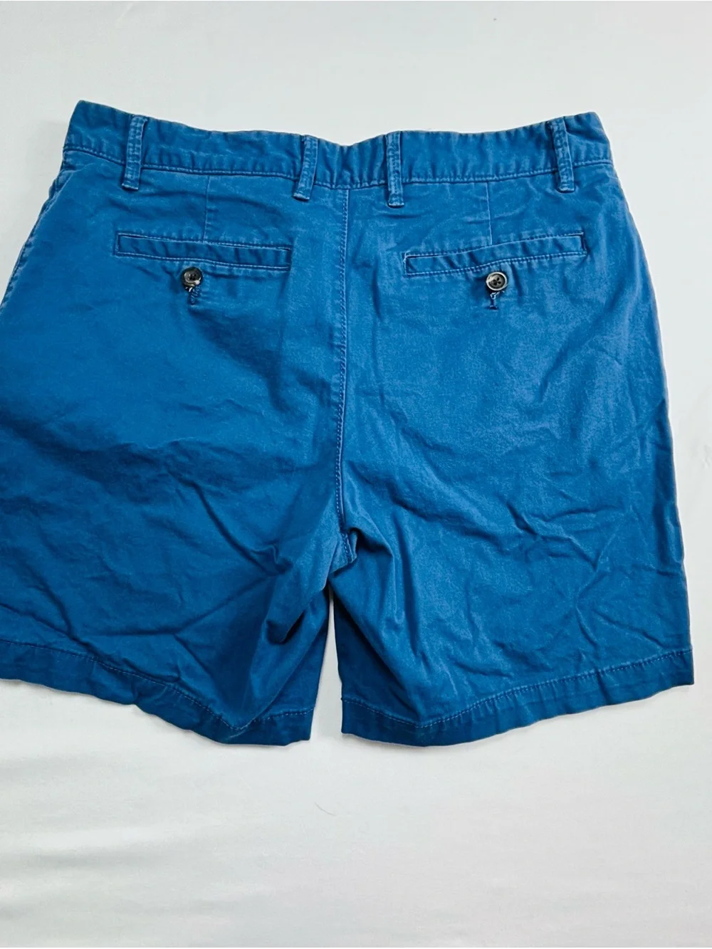 Goodfellow & Co Blue Flat-Front Cotton Shorts